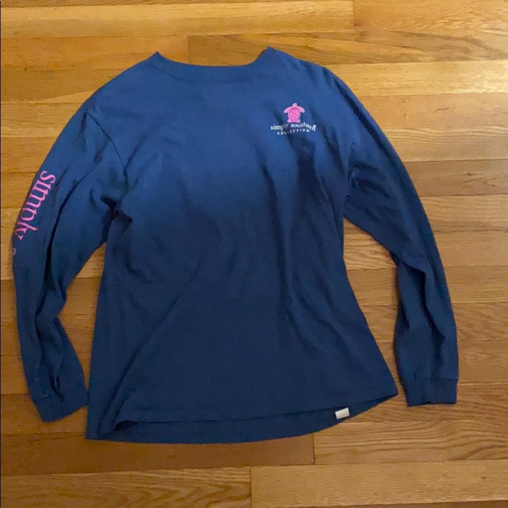 Navy blue simply southern long sleeve t-shirt